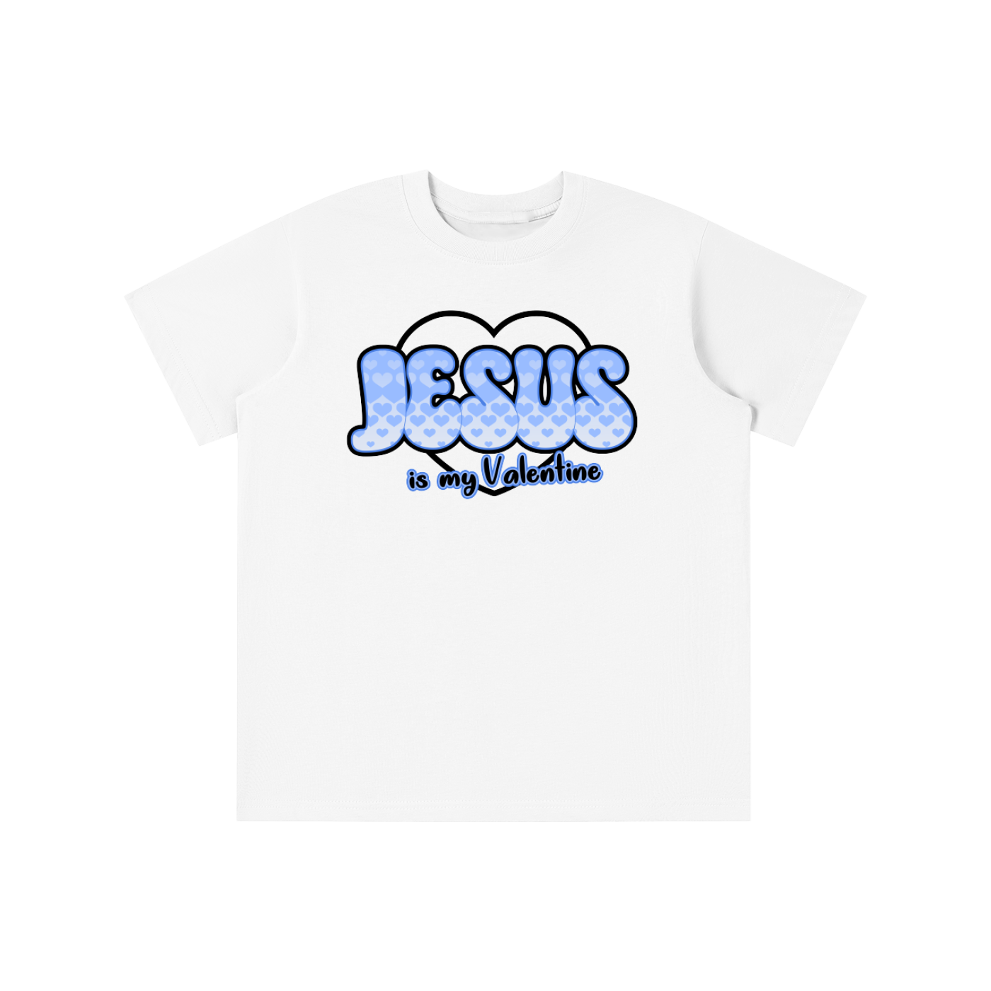 Jesus is my Valentine (BLUE) Kid's T-Shirt