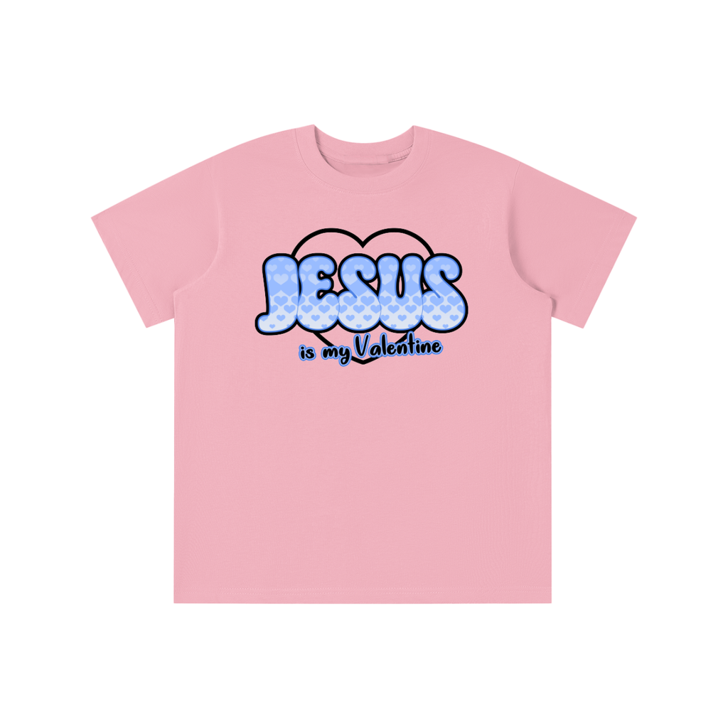 Jesus is my Valentine (BLUE) Kid's T-Shirt