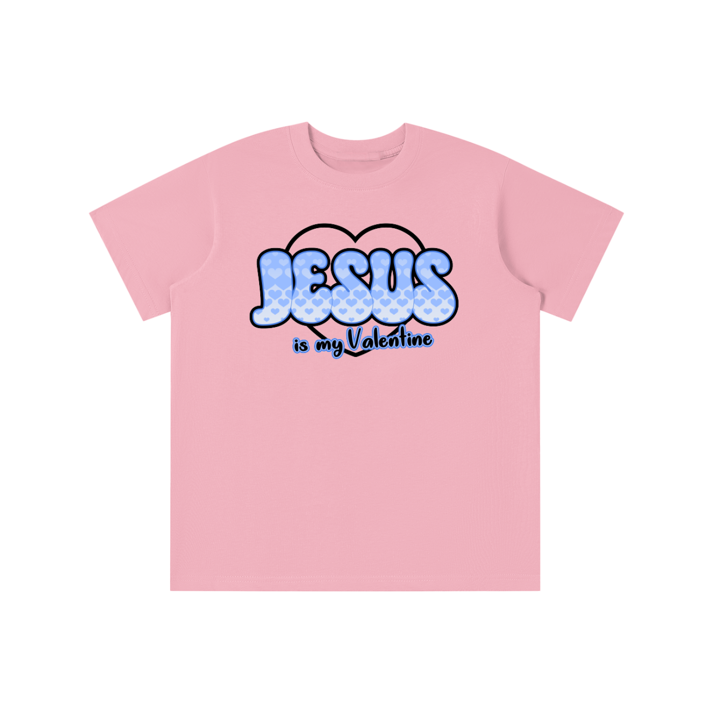 Jesus is my Valentine (BLUE) Kid's T-Shirt