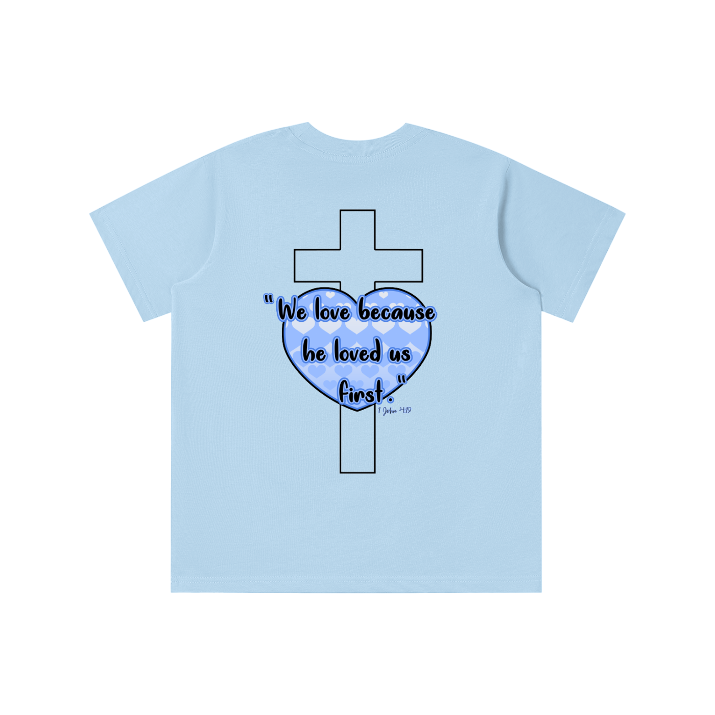 Jesus is my Valentine (BLUE) Kid's T-Shirt