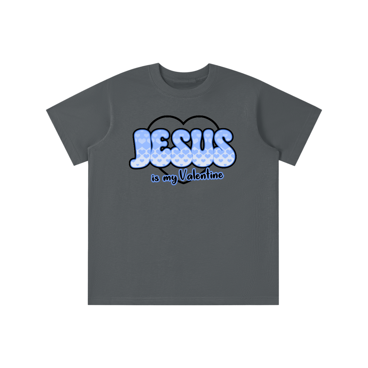 Jesus is my Valentine (BLUE) Kid's T-Shirt